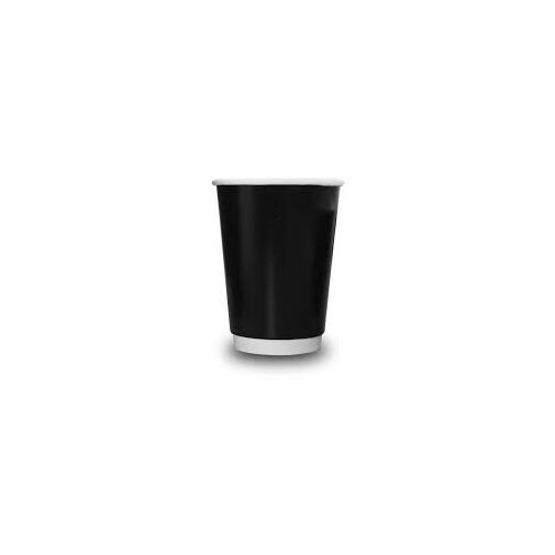 Sumit Generic Double Wall Paper Cup, Wrapped, 10 oz, Black